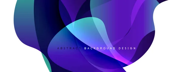 Trendy simple fluid color gradient abstract background with dynamic wave line effect. Vector Illustration For Wallpaper, Banner, Background, Card, Book Illustration, landing page — Stock Vector