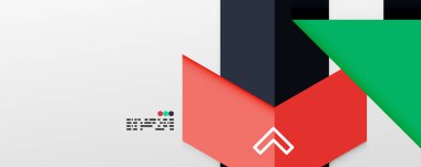 Parlak renk üçgenleri ve geometrik şekiller vektör soyut arkaplan