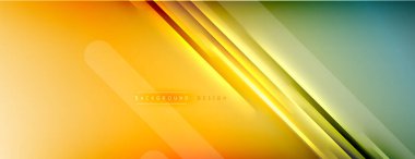 Soyut arkaplan - çizgiler ışık ve gölgelerle oluşturuldu. Teknoloji ya da iş dijital şablonu. Dinamik arkaplan ile basit akışkan renk gradyanı