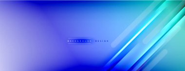 Soyut arkaplan - çizgiler ışık ve gölgelerle oluşturuldu. Teknoloji ya da iş dijital şablonu. Dinamik arkaplan ile basit akışkan renk gradyanı