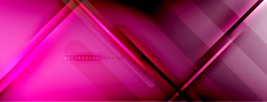 Soyut arkaplan - çizgiler ışık ve gölgelerle oluşturuldu. Teknoloji ya da iş dijital şablonu. Dinamik arkaplan ile basit akışkan renk gradyanı