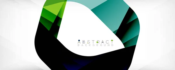 Minimale abstracte achtergrond - kleur overlappende vormen op wit met schaduwlijnen. Vector Illustratie voor Behang, Banner, Achtergrond, Landingspagina — Stockvector