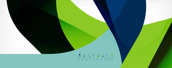 Minimale abstracte achtergrond - kleur overlappende vormen op wit met schaduwlijnen. Vector Illustratie voor Behang, Banner, Achtergrond, Landingspagina — Stockvector