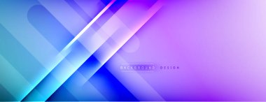 Soyut arkaplan - çizgiler ışık ve gölgelerle oluşturuldu. Teknoloji ya da iş dijital şablonu. Dinamik arkaplan ile basit akışkan renk gradyanı