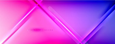 Soyut arkaplan - çizgiler ışık ve gölgelerle oluşturuldu. Teknoloji ya da iş dijital şablonu. Dinamik arkaplan ile basit akışkan renk gradyanı