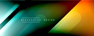 Dinamik çizgiler soyut arkaplan. Üç boyutlu gölge efektleri ve sıvı eğimleri. Modern çakışma biçimleri