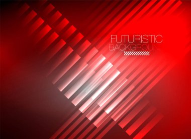 Parlak neon rengi tekno soyut arkaplan, koyu arkaplanda parlak neon çizgiler