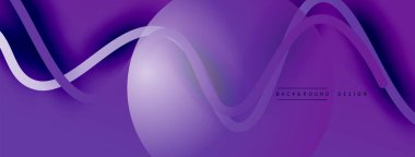 Gölge efektli dalga çizgisi olan soyut gradyan arkaplan. Geometrik bileşim. 3B gölge efektleri ve sıvı eğimleri