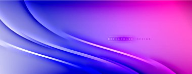Soyut arkaplan - çizgiler ışık ve gölgelerle oluşturuldu. Teknoloji ya da iş dijital şablonu. Dinamik arkaplan ile basit akışkan renk gradyanı
