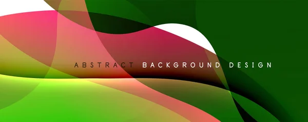 Trendy eenvoudige vloeiende kleurverloop abstracte achtergrond met dynamische golflijn effect. Vector Illustratie voor Behang, Banner, Achtergrond, Kaart, Boek Illustratie, Landingspagina — Stockvector