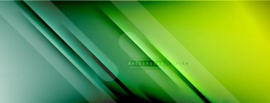 Soyut arkaplan - çizgiler ışık ve gölgelerle oluşturuldu. Teknoloji ya da iş dijital şablonu. Dinamik arkaplan ile basit akışkan renk gradyanı