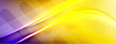 Soyut arkaplan - çizgiler ışık ve gölgelerle oluşturuldu. Teknoloji ya da iş dijital şablonu. Dinamik arkaplan ile basit akışkan renk gradyanı