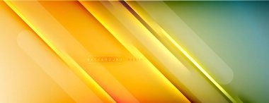 Soyut arkaplan - çizgiler ışık ve gölgelerle oluşturuldu. Teknoloji ya da iş dijital şablonu. Dinamik arkaplan ile basit akışkan renk gradyanı