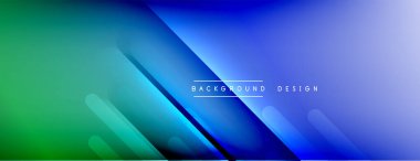 Dinamik çizgiler soyut arkaplan. Üç boyutlu gölge efektleri ve sıvı eğimleri. Modern çakışma biçimleri