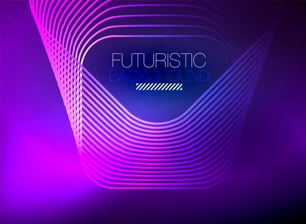 Neon rengi kare çizgileri soyut arkaplan. Parlak sihirli enerji ve hareket konsepti, vektör soyut duvar kağıdı arkaplanı