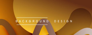 Gölge efektli dalga çizgisi olan soyut gradyan arkaplan. Geometrik bileşim. 3B gölge efektleri ve sıvı eğimleri