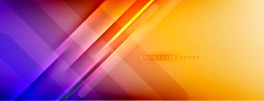 Soyut arkaplan - çizgiler ışık ve gölgelerle oluşturuldu. Teknoloji ya da iş dijital şablonu. Dinamik arkaplan ile basit akışkan renk gradyanı