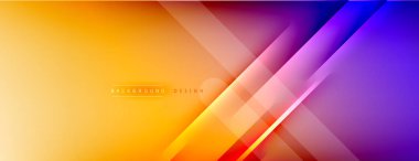 Soyut arkaplan - çizgiler ışık ve gölgelerle oluşturuldu. Teknoloji ya da iş dijital şablonu. Dinamik arkaplan ile basit akışkan renk gradyanı