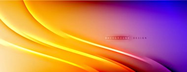 Soyut arkaplan - çizgiler ışık ve gölgelerle oluşturuldu. Teknoloji ya da iş dijital şablonu. Dinamik arkaplan ile basit akışkan renk gradyanı