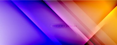 Soyut arkaplan - çizgiler ışık ve gölgelerle oluşturuldu. Teknoloji ya da iş dijital şablonu. Dinamik arkaplan ile basit akışkan renk gradyanı