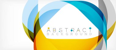 Üst üste binen dalgalarla soyut kare şekil, minimum geometrik arkaplan. Duvar Kağıdı, Sancak, Arkaplan, İniş Sayfası için Vektör İllüstrasyonu