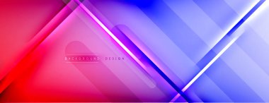 Soyut arkaplan - çizgiler ışık ve gölgelerle oluşturuldu. Teknoloji ya da iş dijital şablonu. Dinamik arkaplan ile basit akışkan renk gradyanı