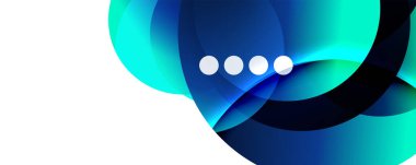 Akışkan eğimler, girdaplar ve daireler. Parlak renk çizgileri. Duvar Kağıdı, Sancak, Arkaplan, İniş Sayfası için Vektör İllüstrasyonu