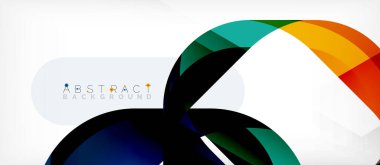 Üst üste binen dalgalarla soyut kare şekil, minimum geometrik arkaplan. Duvar Kağıdı, Sancak, Arkaplan, İniş Sayfası için Vektör İllüstrasyonu