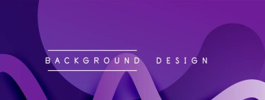 Gölge efektli dalga çizgisi olan soyut gradyan arkaplan. Geometrik bileşim. 3B gölge efektleri ve sıvı eğimleri