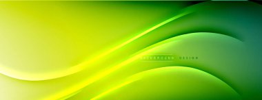 Soyut arkaplan - çizgiler ışık ve gölgelerle oluşturuldu. Teknoloji ya da iş dijital şablonu. Dinamik arkaplan ile basit akışkan renk gradyanı