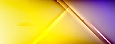 Soyut arkaplan - çizgiler ışık ve gölgelerle oluşturuldu. Teknoloji ya da iş dijital şablonu. Dinamik arkaplan ile basit akışkan renk gradyanı