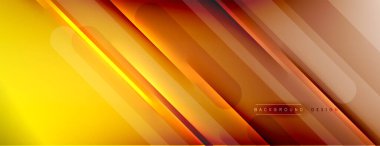 Soyut arkaplan - çizgiler ışık ve gölgelerle oluşturuldu. Teknoloji ya da iş dijital şablonu. Dinamik arkaplan ile basit akışkan renk gradyanı