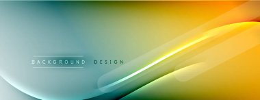 Soyut arkaplan - çizgiler ışık ve gölgelerle oluşturuldu. Teknoloji ya da iş dijital şablonu. Dinamik arkaplan ile basit akışkan renk gradyanı