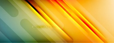 Soyut arkaplan - çizgiler ışık ve gölgelerle oluşturuldu. Teknoloji ya da iş dijital şablonu. Dinamik arkaplan ile basit akışkan renk gradyanı