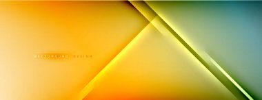 Soyut arkaplan - çizgiler ışık ve gölgelerle oluşturuldu. Teknoloji ya da iş dijital şablonu. Dinamik arkaplan ile basit akışkan renk gradyanı