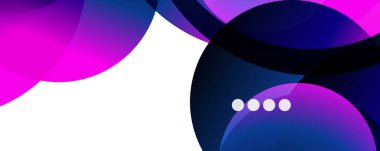 Akışkan eğimler, girdaplar ve daireler. Parlak renk çizgileri. Duvar Kağıdı, Sancak, Arkaplan, İniş Sayfası için Vektör İllüstrasyonu