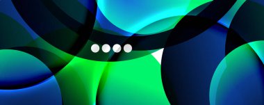 Akışkan eğimler, girdaplar ve daireler. Parlak renk çizgileri. Duvar Kağıdı, Sancak, Arkaplan, İniş Sayfası için Vektör İllüstrasyonu