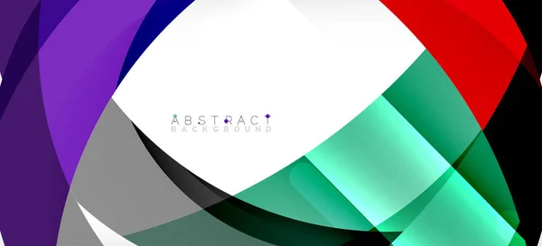 Color circle shapes, minimal geometric background. Trendy dynamic composition. Vector Illustration For Wallpaper, Banner, Background, Landing Page — Stock vektor