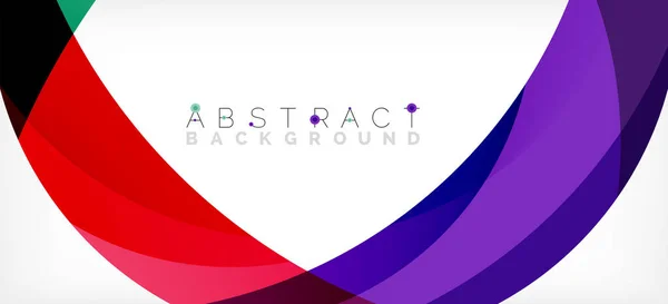 Color circle shapes, minimal geometric background. Trendy dynamic composition. Vector Illustration For Wallpaper, Banner, Background, Landing Page — Vettoriale Stock