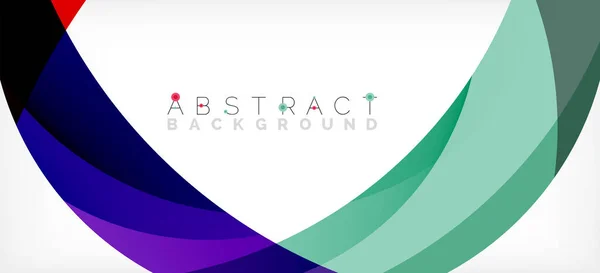 Color circle shapes, minimal geometric background. Trendy dynamic composition. Vector Illustration For Wallpaper, Banner, Background, Landing Page — Vettoriale Stock