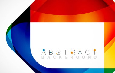 Minimum arkaplan. Dalgalı şekillerle oluşturulmuş yuvarlak köşeli soyut kare şekiller. Duvar Kağıdı, Sancak, Arkaplan, İniş Sayfası için Vektör İllüstrasyonu