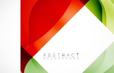 Minimum arkaplan. Dalgalı şekillerle oluşturulmuş yuvarlak köşeli soyut kare şekiller. Duvar Kağıdı, Sancak, Arkaplan, İniş Sayfası için Vektör İllüstrasyonu