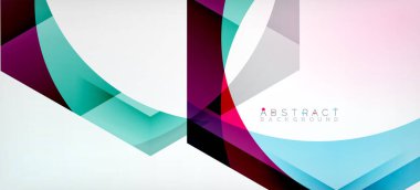 Vektör renk altıgenler geometrik soyut arkaplan