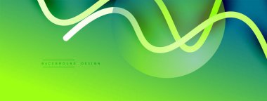 Gölge efektli dalga çizgisi olan soyut gradyan arkaplan. Geometrik bileşim. 3B gölge efektleri ve sıvı eğimleri