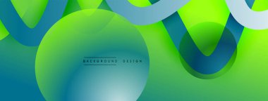 Gölge efektli dalga çizgisi olan soyut gradyan arkaplan. Geometrik bileşim. 3B gölge efektleri ve sıvı eğimleri