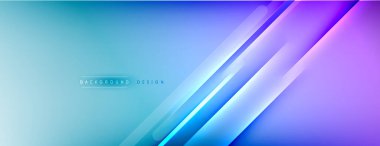 Soyut arkaplan - çizgiler ışık ve gölgelerle oluşturuldu. Teknoloji ya da iş dijital şablonu. Dinamik arkaplan ile basit akışkan renk gradyanı