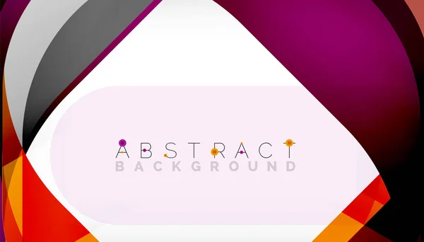 Abstract vierkante vorm met overlappende golven, minimale geometrische achtergrond. Vector Illustratie voor Behang, Banner, Achtergrond, Landingspagina — Stockvector