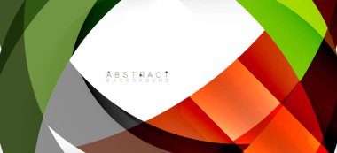 Color circle shapes, minimal geometric background. Trendy dynamic composition. Vector Illustration For Wallpaper, Banner, Background, Landing Page