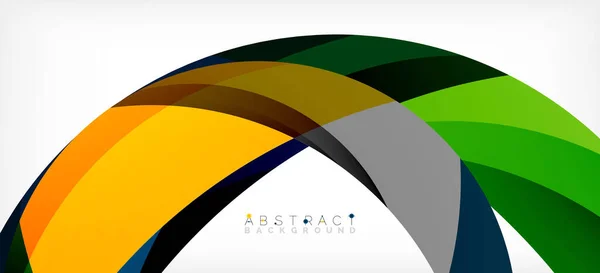 Kolorowe kształty okręgu, minimalne geometryczne tło. Modna kompozycja dynamiczna. Ilustracja wektora tapety, sztandar, Tło, Strona lądowania — Wektor stockowy