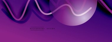 Gölge efektli dalga çizgisi olan soyut gradyan arkaplan. Geometrik bileşim. 3B gölge efektleri ve sıvı eğimleri